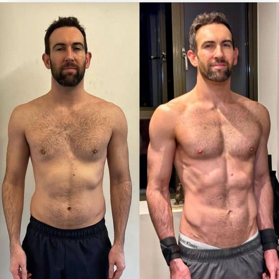 Client before and after: major fat loss transformation