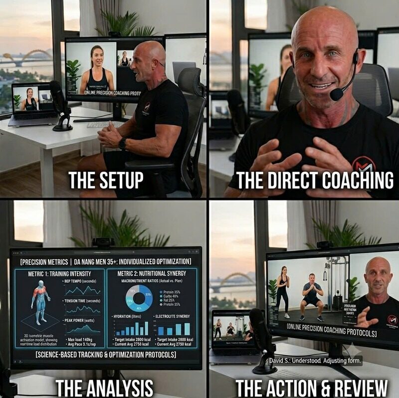 Online coaching setup: video calls, direct coaching and workout review in the app