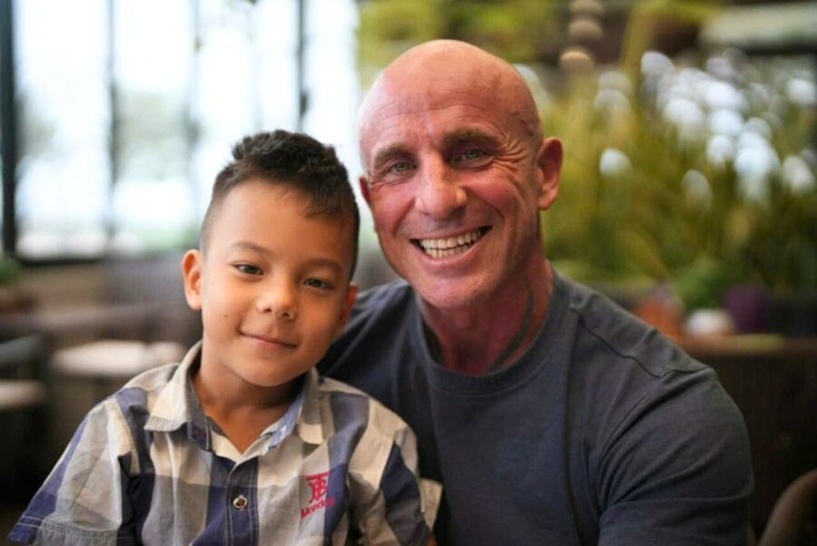 Ian with his son Daniel